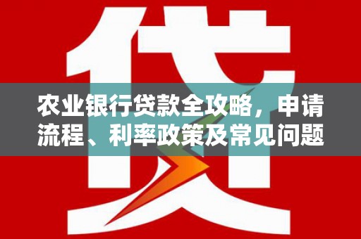 旬阳农业银行贷款全攻略，申请流程、利率政策及常见问题解析