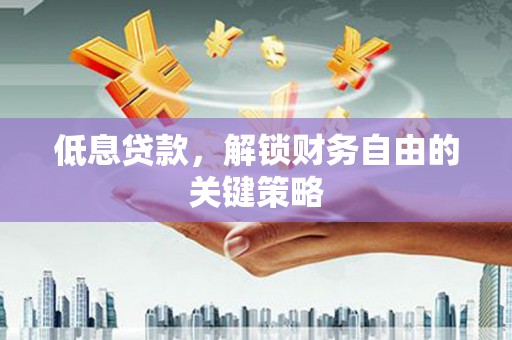 旬阳低息贷款，解锁财务自由的关键策略