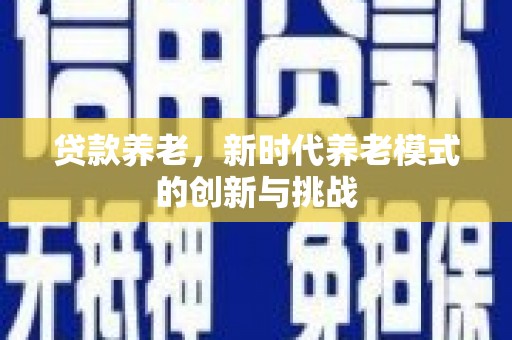 旬阳贷款养老，新时代养老模式的创新与挑战