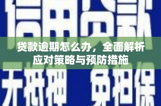 旬阳贷款逾期怎么办，全面解析应对策略与预防措施