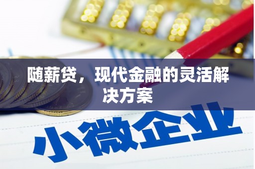 旬阳随薪贷，现代金融的灵活解决方案