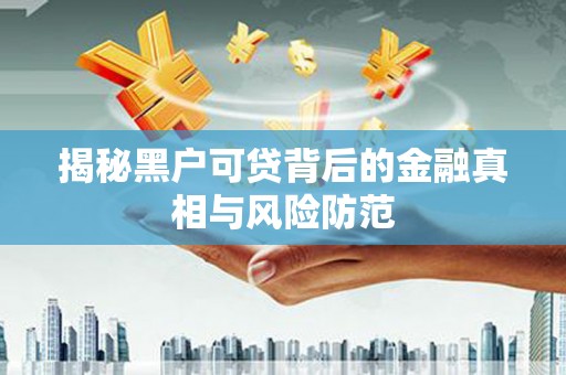 旬阳揭秘黑户可贷背后的金融真相与风险防范