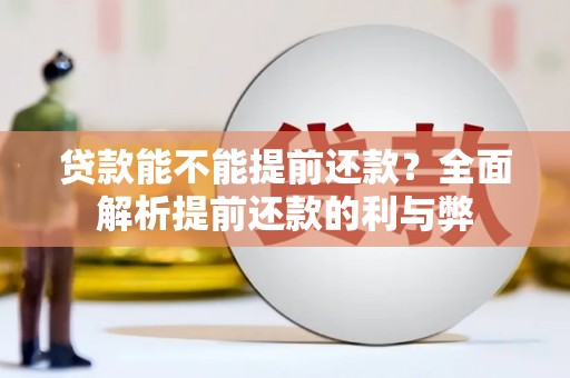 旬阳贷款能不能提前还款？全面解析提前还款的利与弊