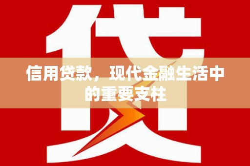 旬阳信用贷款，现代金融生活中的重要支柱