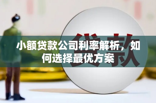 旬阳小额贷款公司利率解析，如何选择最优方案