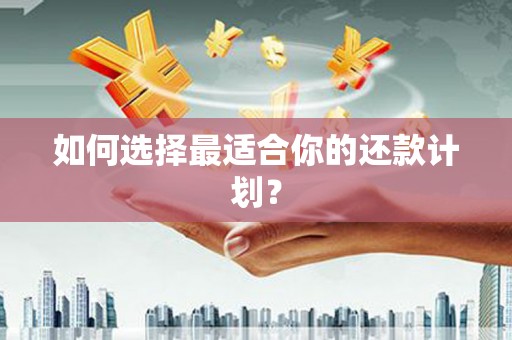 旬阳如何选择最适合你的还款计划？
