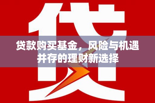 旬阳贷款购买基金，风险与机遇并存的理财新选择