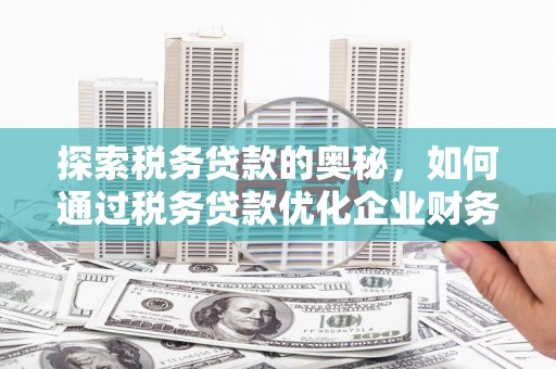 旬阳探索税务贷款的奥秘，如何通过税务贷款优化企业财务