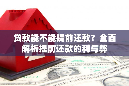 旬阳贷款能不能提前还款？全面解析提前还款的利与弊