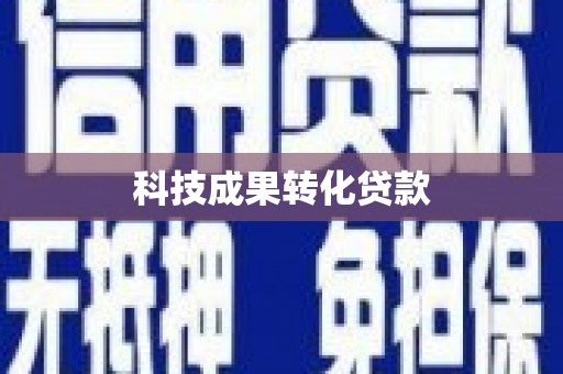 旬阳科技成果转化贷款