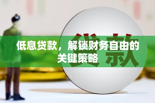 旬阳低息贷款，解锁财务自由的关键策略