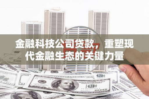 旬阳金融科技公司贷款，重塑现代金融生态的关键力量
