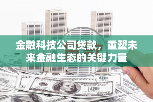 旬阳金融科技公司贷款，重塑未来金融生态的关键力量