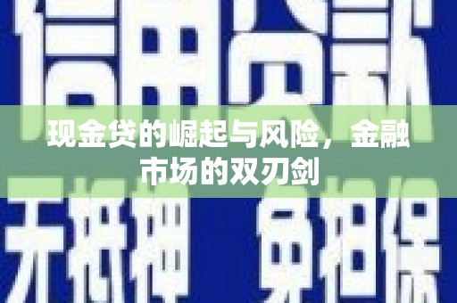 旬阳现金贷的崛起与风险，金融市场的双刃剑