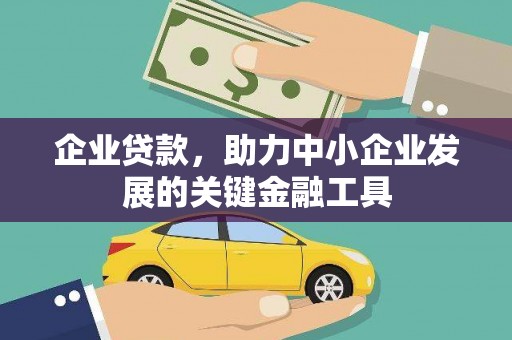 旬阳企业贷款，助力中小企业发展的关键金融工具
