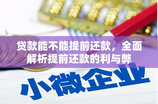 旬阳贷款能不能提前还款，全面解析提前还款的利与弊