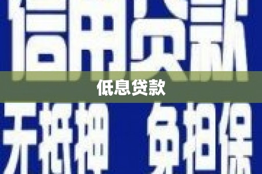 旬阳低息贷款
