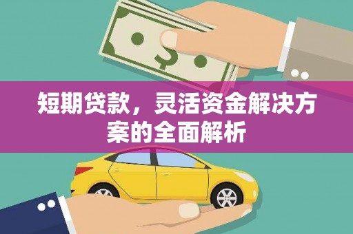 旬阳短期贷款，灵活资金解决方案的全面解析