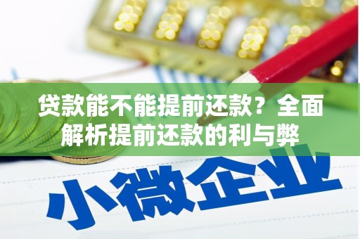旬阳贷款能不能提前还款？全面解析提前还款的利与弊