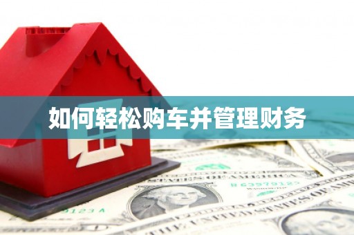 旬阳如何轻松购车并管理财务